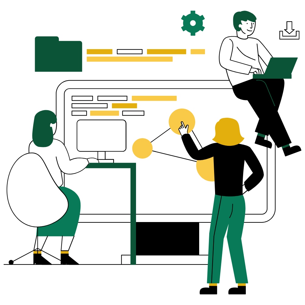 Illustration représentant la sécurité et confidentialité des données