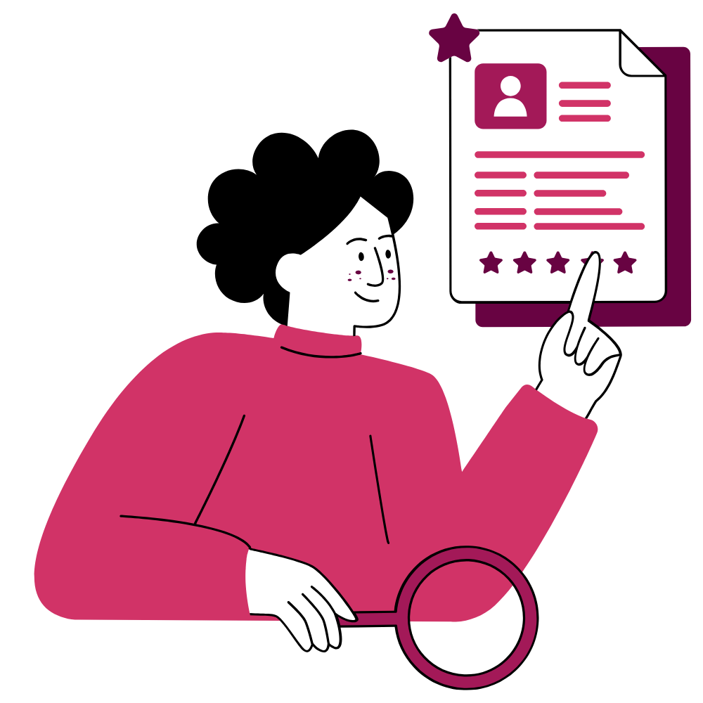 Illustration représentant l’évaluation et le suivi d’un dossier individuel