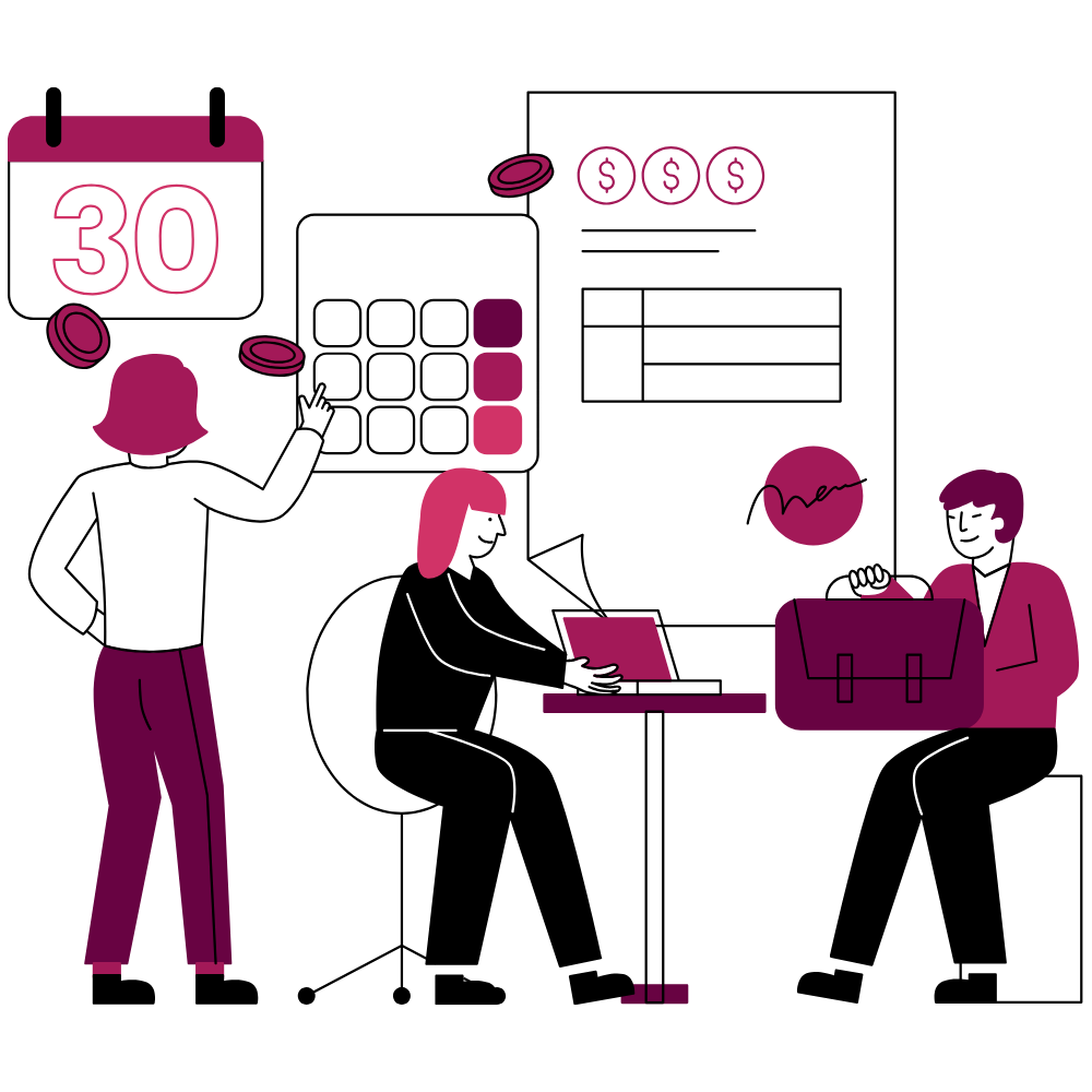 Illustration représentant la gestion des demandes d’aides sociales